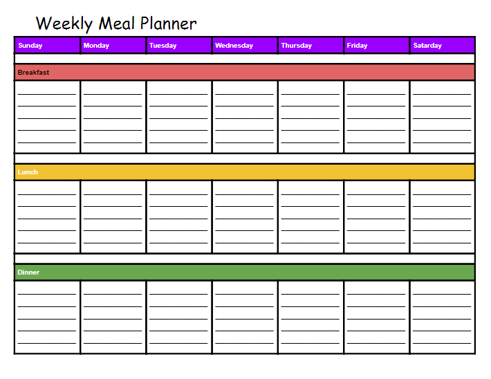 Weekly Meal Planner