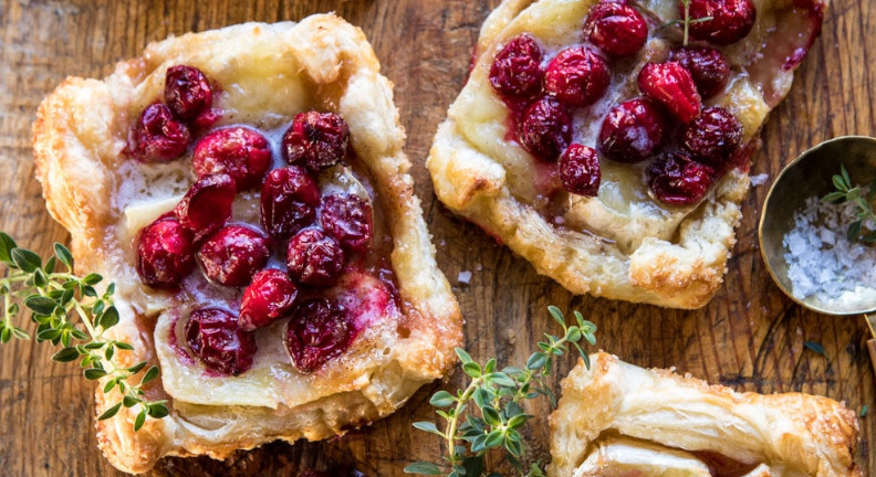 Cranberry Brie Pastry Tarts