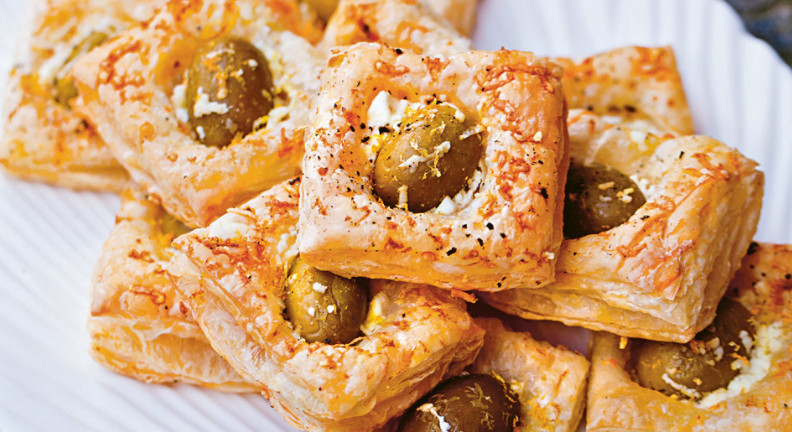 Olive Puffs with Feta