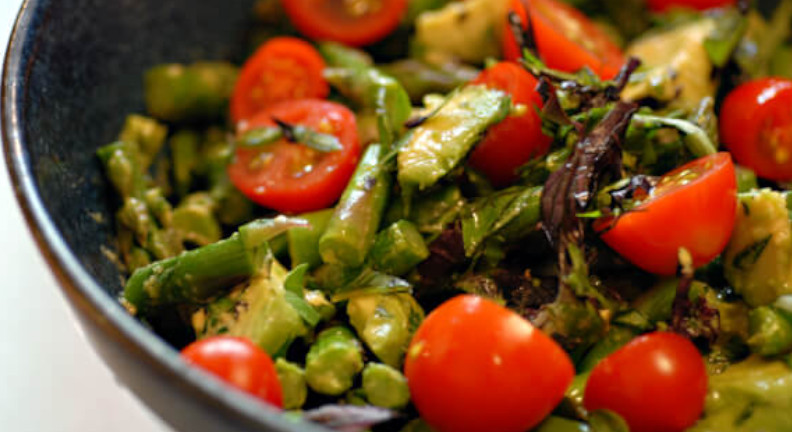 Asparagus Basil Salad