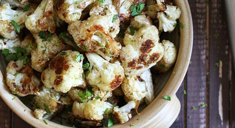 Cilantro-Lime Roasted Cauliflower